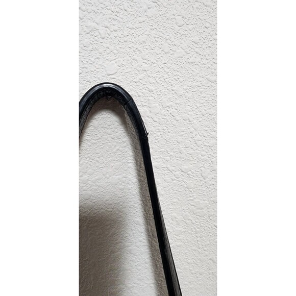 Vince Camuto Margi Leather Shoulder Bag color Black gold metal - Picture 9 of 12